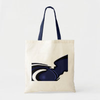 Blue Moon: Abstract Blue, White & Black