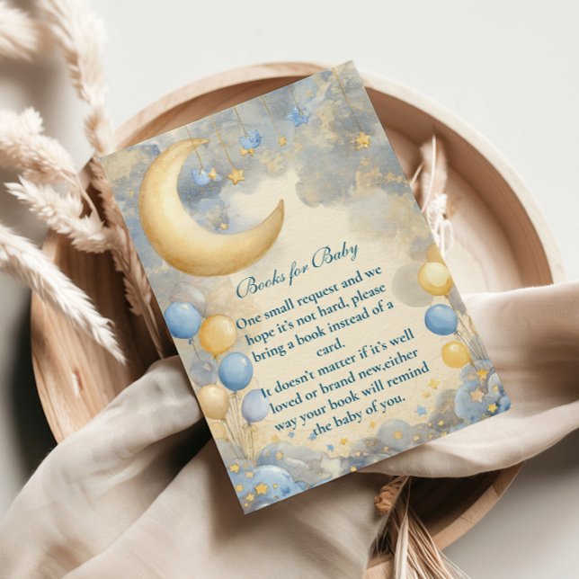 Blue Moon and Stars Books for Baby  Enclosure Card (Creator Uploaded)