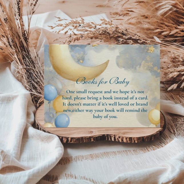 Blue Moon and Stars Books for Baby  Enclosure Card (Creator Uploaded)