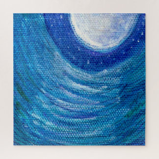 Blue Moon and Waves Puzzle