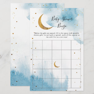 Blue Moon Baby Shower Bingo Game