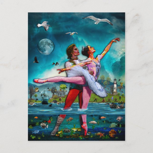 Blue Moon Ballet A Complete Fiction Postcard (Front)