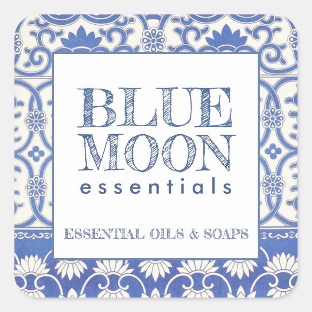 Blue Moon Beauty Products Label Stickers (Front)
