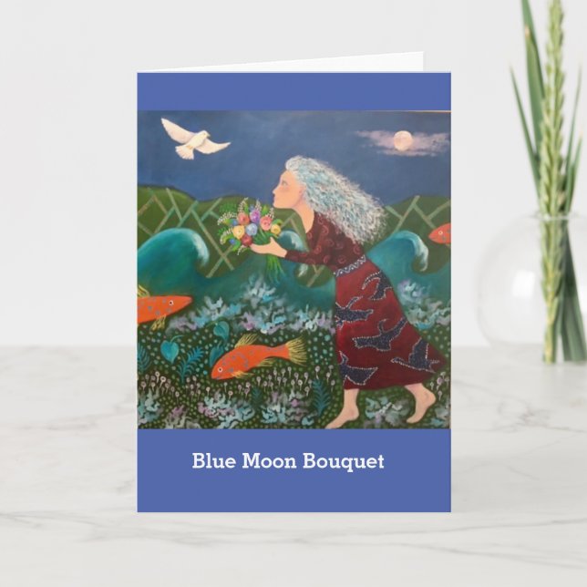 Blue Moon Bouquet Card (Front)