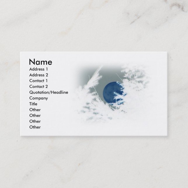 Blue Moon Business Card (Front)