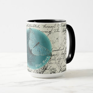 Blue Moon Butterfly Mug