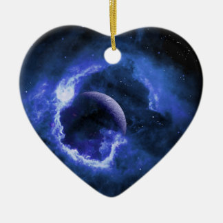 Blue Moon Ceramic Tree Decoration