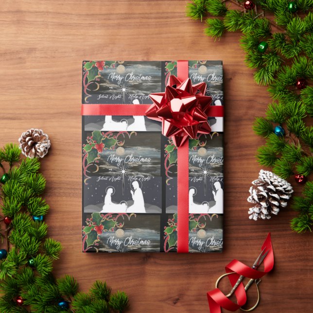 Blue Moon Christmas Nativity Gift Wrap (Holiday Gift)