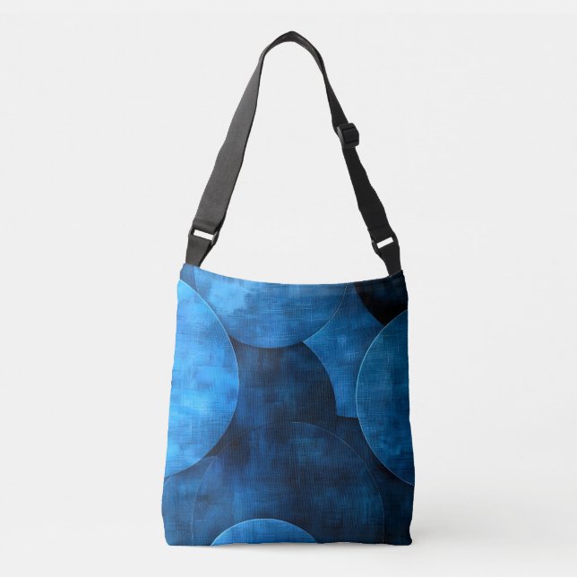 Blue Moon Circles Crossbody Bag (Front)