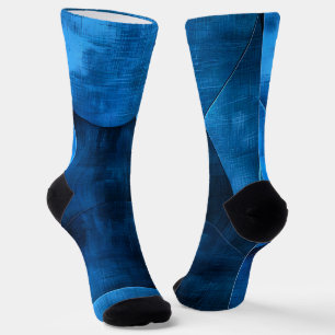 Blue Moon Circles Socks