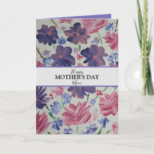 Blue Moon Custom Photo Mother's Day Card