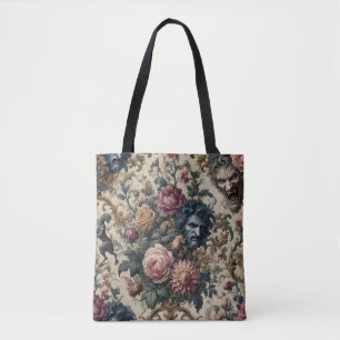 Blue Moon Grimoire – Gothic Victorian Tote Bag