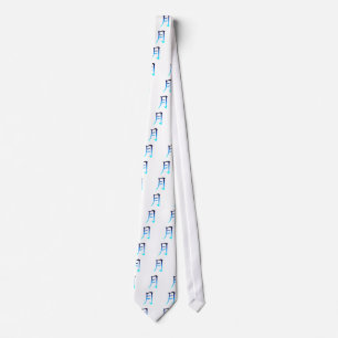 Blue Moon Kanji Tie