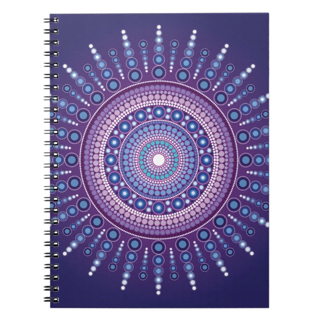 Blue Moon Mandala Notebook (Front)