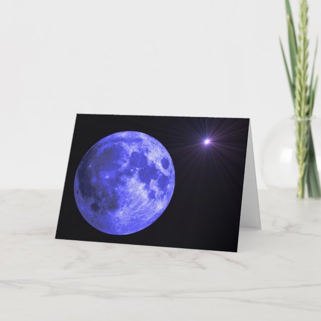 Blue Moon Missing You Card (Front)