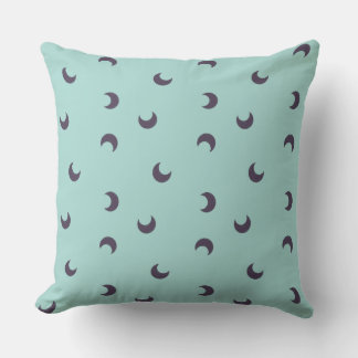 Blue Moon on Teal Cushion