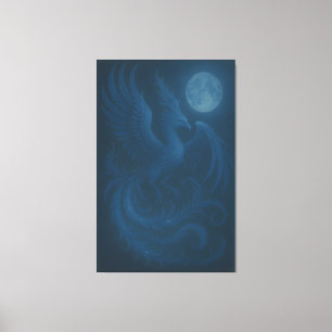 Blue Moon Phoenix · Fine Art Canvas Print