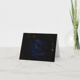 Blue Moon Rose Blank Note Card