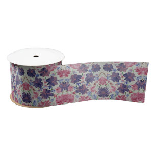 Blue Moon Rose Floral Satin Gift Ribbon