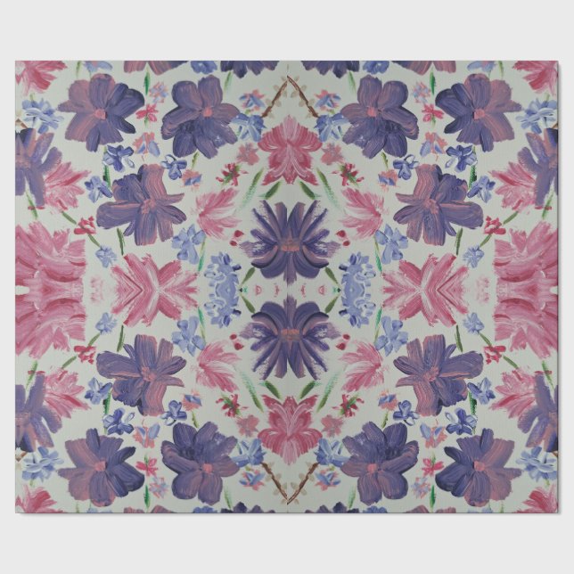 Blue Moon Rose Wrapping Paper (Seam)