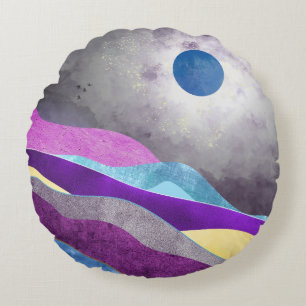 Blue Moon Round Cushion