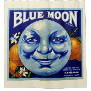 Blue Moon Shower Curtain
