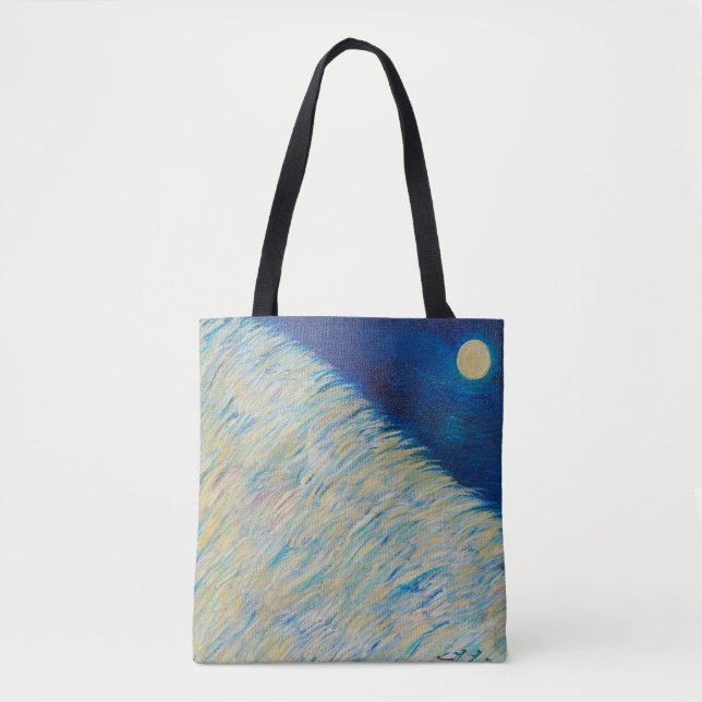 Blue Moon Tote, Shoulder Tote Bag (Front)