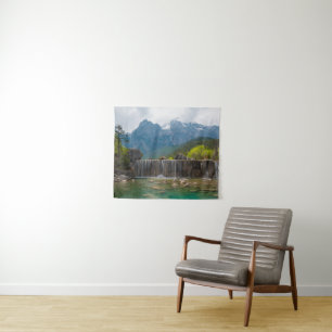 Blue Moon Valley Jade Dragon Snow Mountain Tapestry