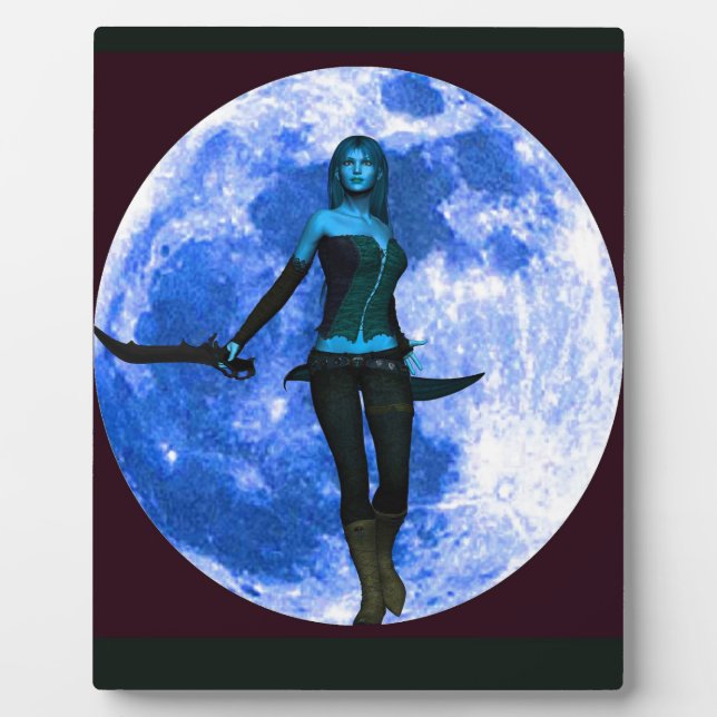 Blue Moon Warrior Plaque (Front)