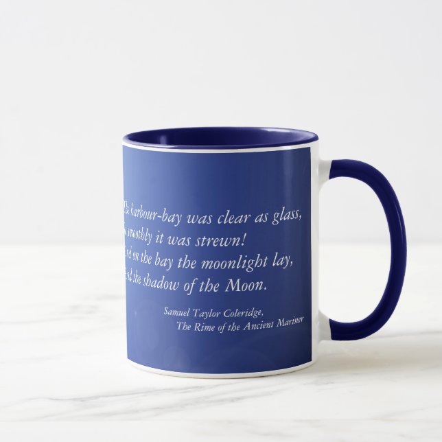 Blue Moonlight Ceramic Mug (Right)
