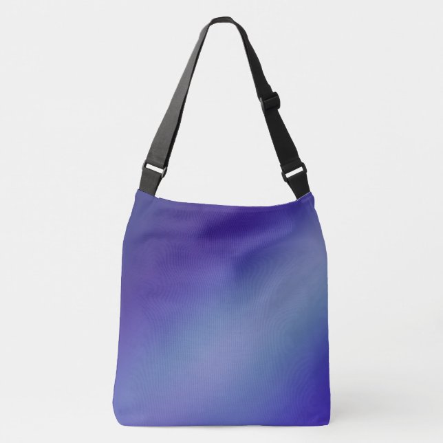Blue  moonlight ombre effect  crossbody bag (Front)