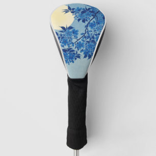 Blue Moonlit Tree: Japanese Cherry Blossom Night Golf Head Cover