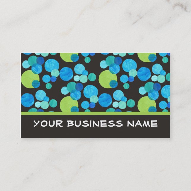 Blue Moons Business Card to Customise (Front)