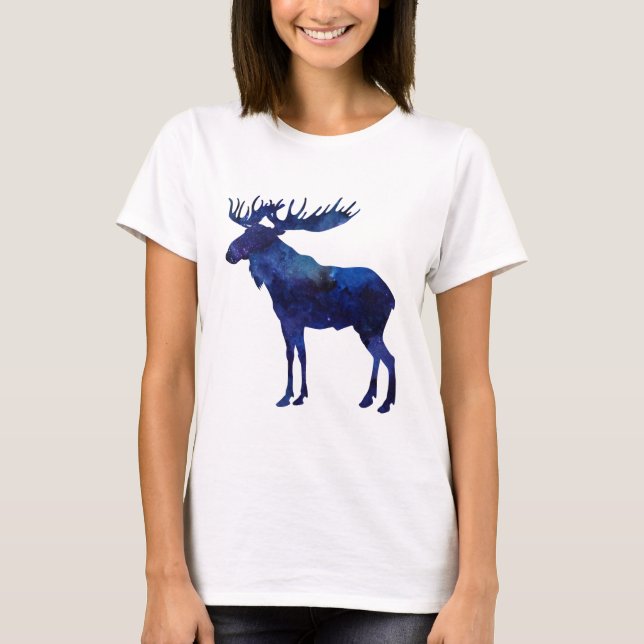 Blue Moose Silhouette T-Shirt (Front)