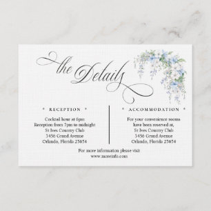 Blue Morning Glory Enclosure Card