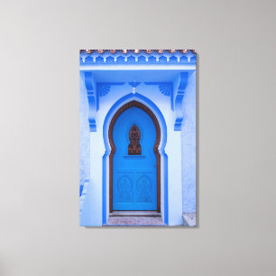 Blue Moroccan Door Canvas Print
