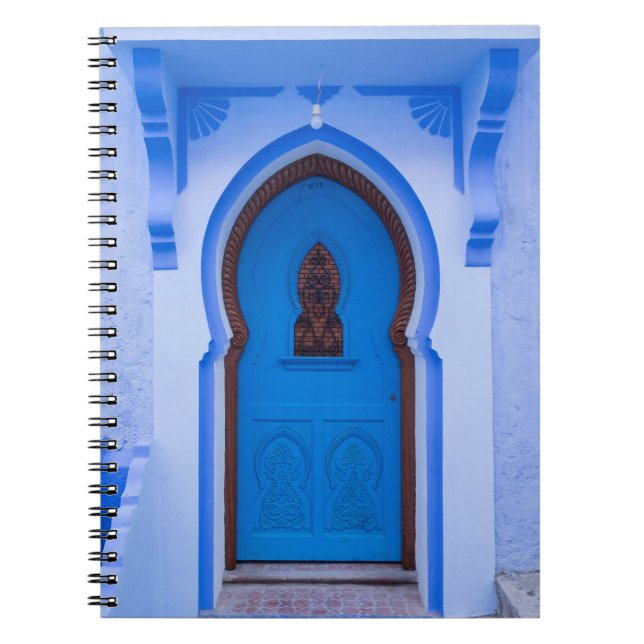 Blue Moroccan Door Notebook (Front)