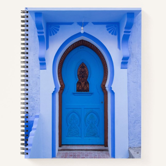 Blue Moroccan Door Notebook (Front)