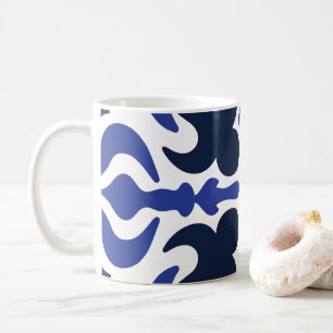 Blue Moroccan Mosaic Pattern Coffee Mug
