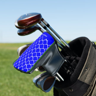 Blue Moroccan Pattern Design Golf Head Cover