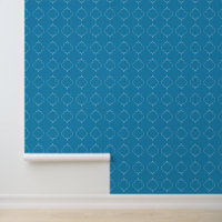 Blue Moroccan shape pattern