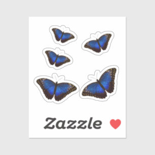 Blue Morpho Butterflies Cutout