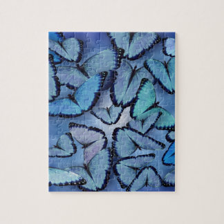 Blue Morpho Butterflies Jigsaw Puzzle