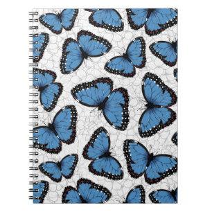 Blue morpho butterflies notebook