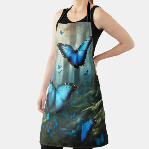 Blue Morpho Butterfly Apron
