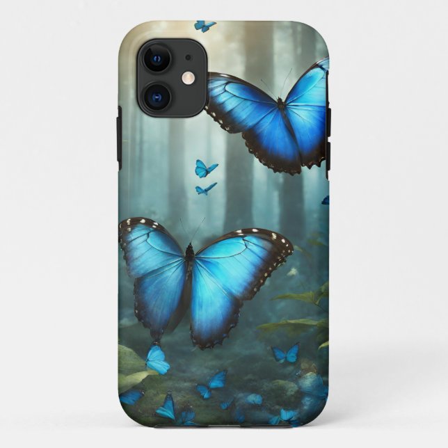 Blue Morpho Butterfly Case-Mate iPhone Case (Back)