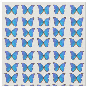 Blue Morpho Butterfly cotton fabric