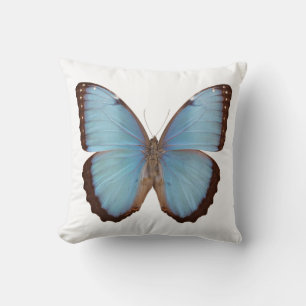 Blue Morpho Butterfly Cushion