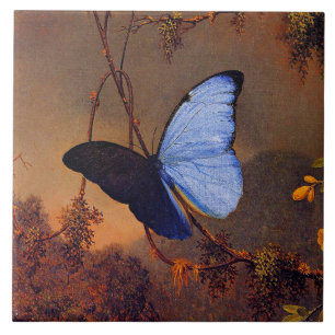 Blue Morpho Butterfly, fine art, Tile