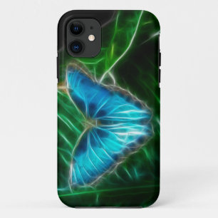 Blue Morpho Butterfly Fractal iPhone 11 Case